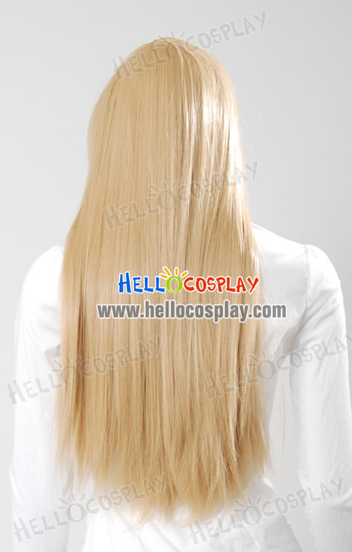 cosplay blonde medium wig