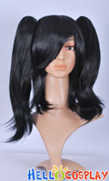 Black Curly Cosplay Wig Clip On Ponytail Black Curly Cosplay Wig Clip On Ponytail
