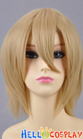 Natural Blonde Short Layered Cosplay Wig Natural Blonde Short Layered Cosplay Wig