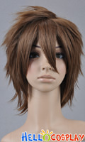 Brown Short Wig Layered Cosplay Wig Brown Short Wig Layered Cosplay Wig