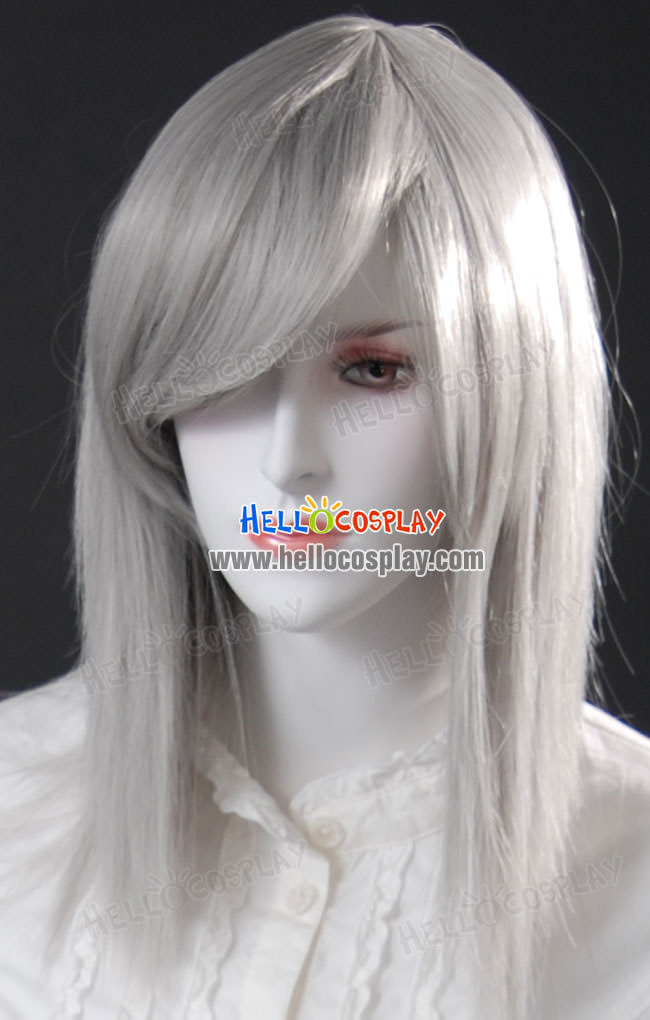 cosplay silver grey short wig