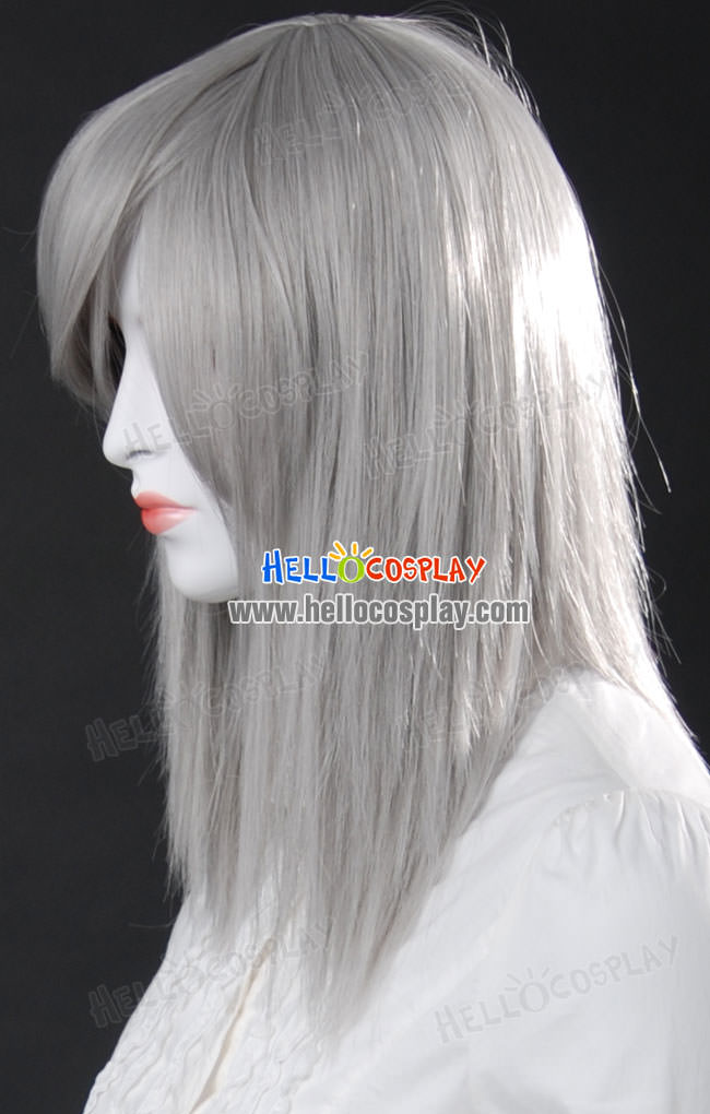 cosplay silver grey short wig