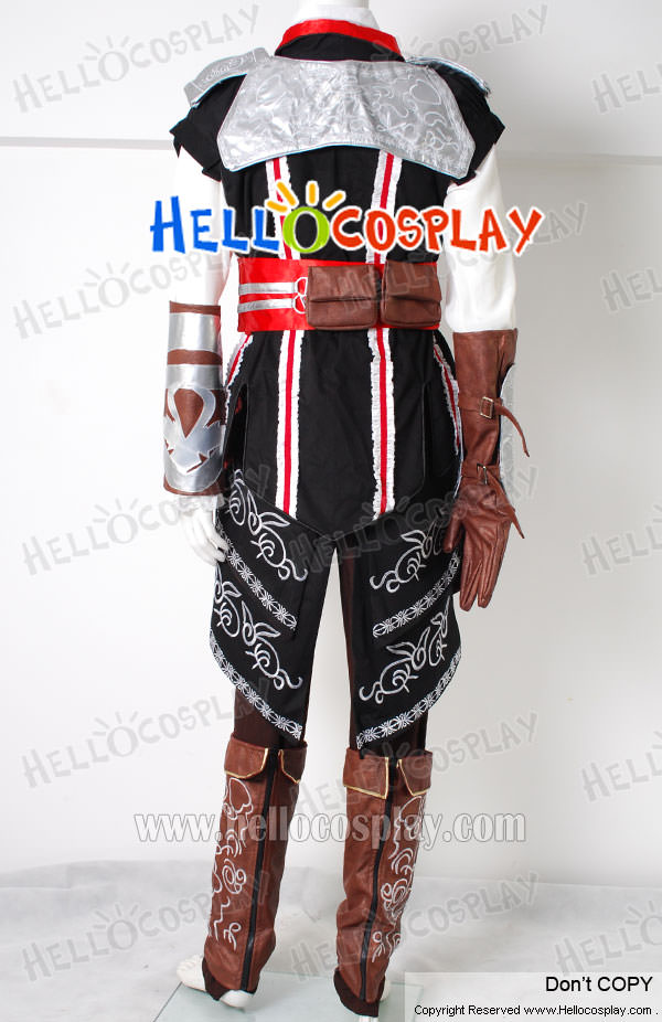 Assassin's Creed II 2 Cosplay Ezio Black Costume