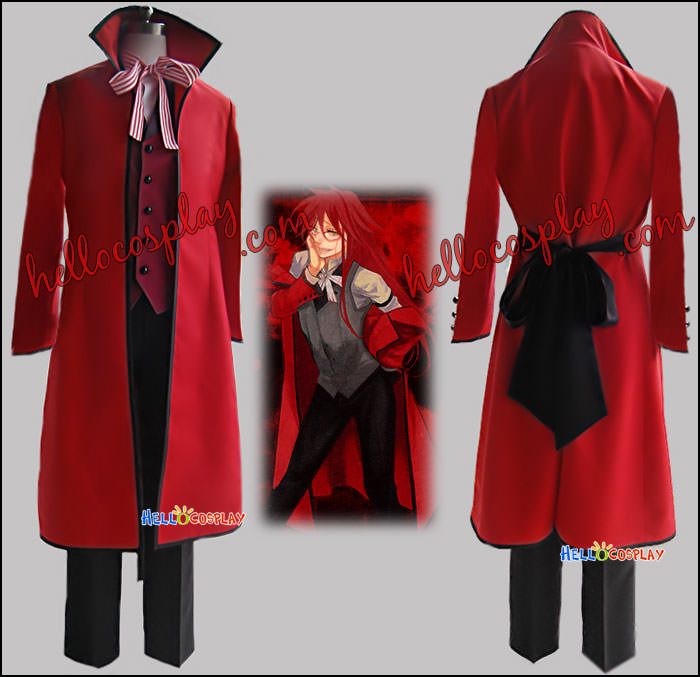 Black Butler Kuroshitsuji Grell Sutcliffe Costume