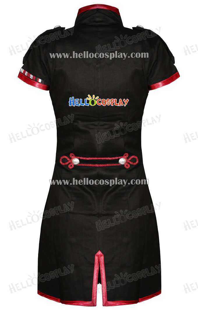 Black Red My Chemical Romance Emo Military Parade Dress