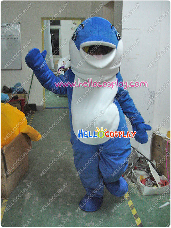 Cartoon Dolphin Mascots Costume