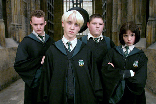 Harry Potter Costume Slytherin of Hogwarts Robe Cape