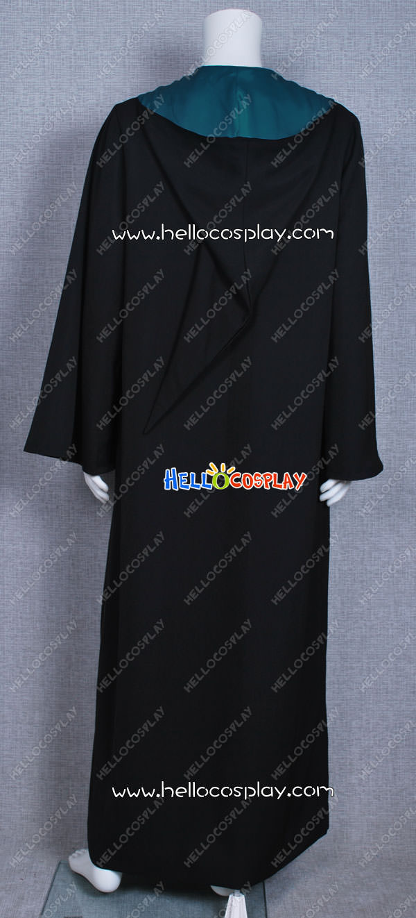 Harry Potter Costume Slytherin of Hogwarts Robe Cape