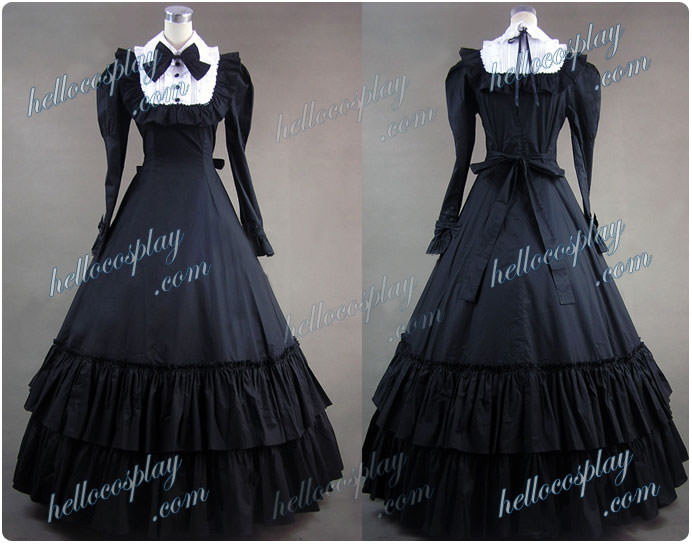 Japan Lolita Cosplay Cotton Dress Ball Gown Prom