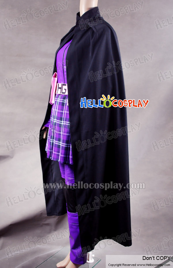 Kick-Ass Hit Girl Cosplay Costume Purple Leather