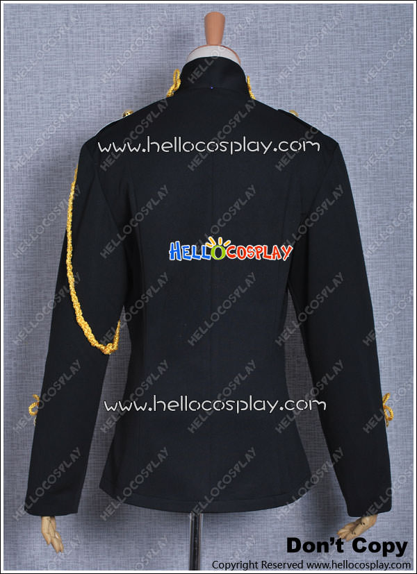 Michael Jackson Military Prince Black Jacket Gold Stripe