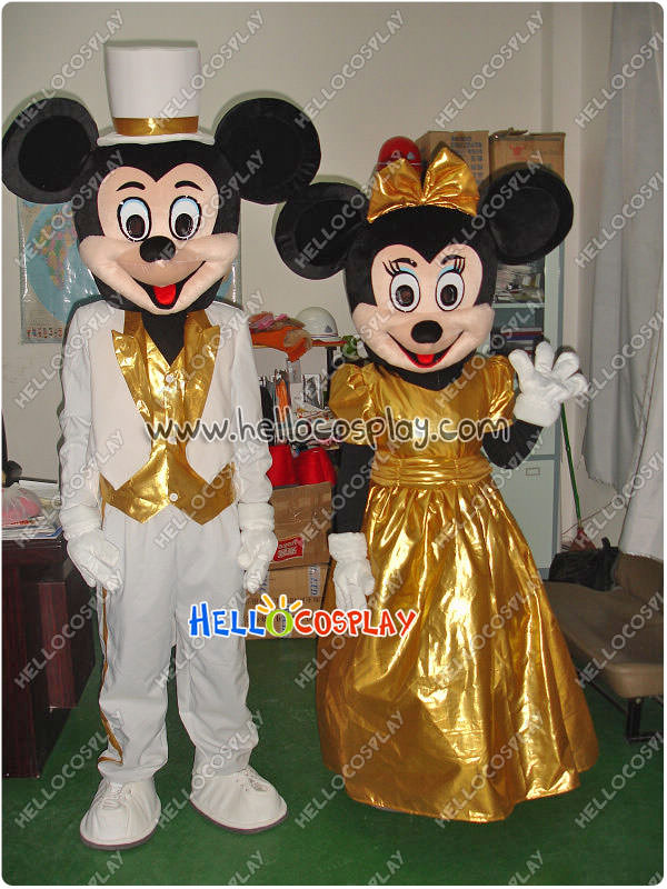 Mickey Mouse & Minnie Mouse Mascots Costume