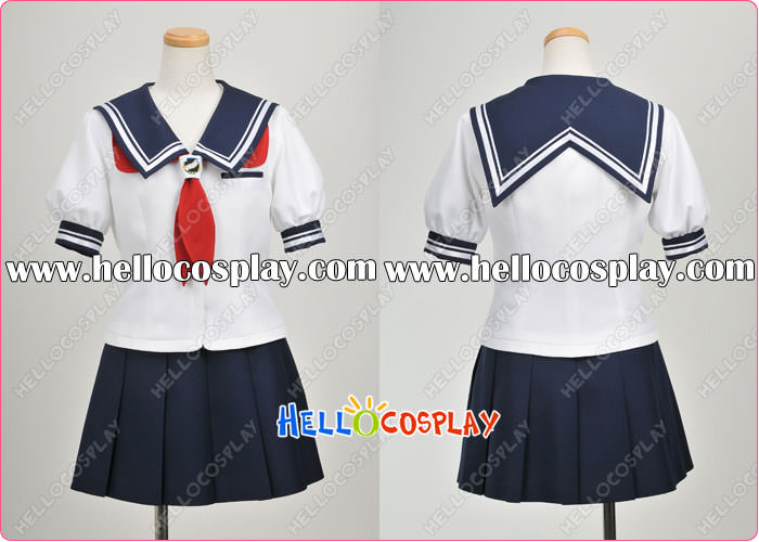 Photo Girlfriend Cosplay Rina Yunoki Costume School Girl Uniform