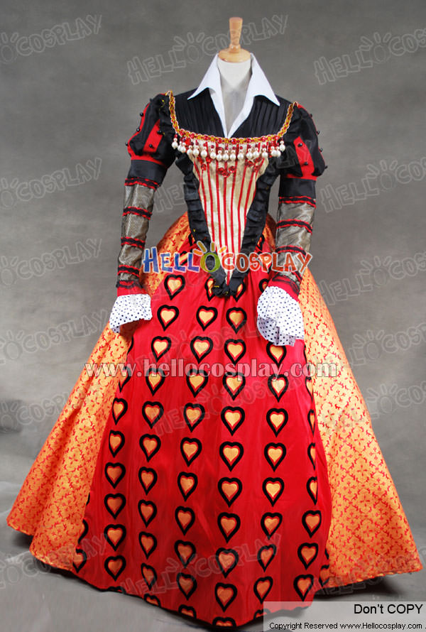 Tim Burton Alice In Wonderland Red Queen Dress