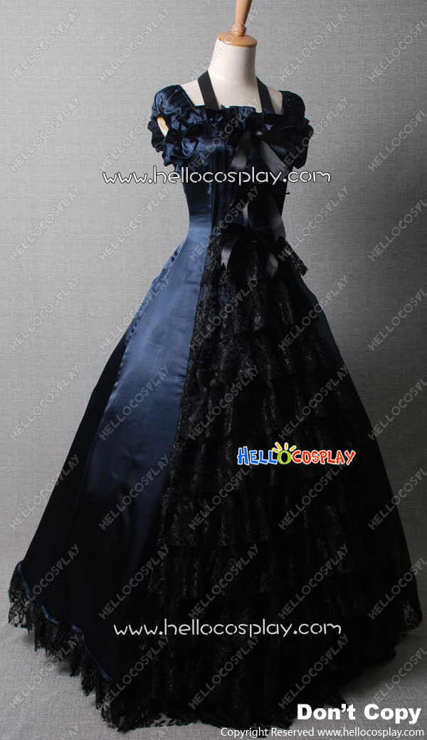 Southern Belle Civil War Lolita Gown Dress Prom 037