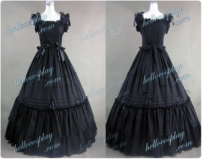 Southern Belle Gothic Lolita Ball Gown Dress Black Dress