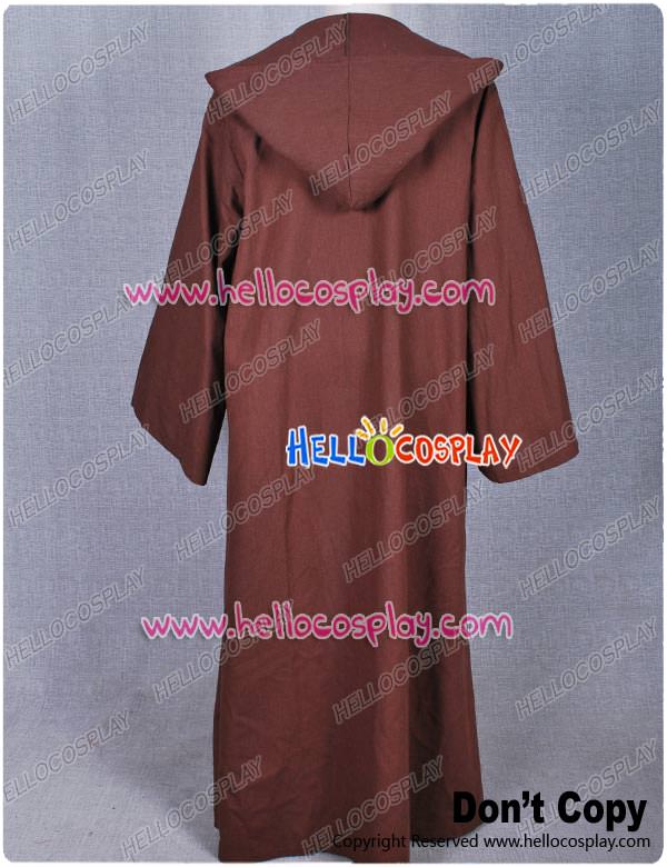 Star Wars Brown Robe Cape for Jedi Obi-Wan Kenobi Obi Wan Coat