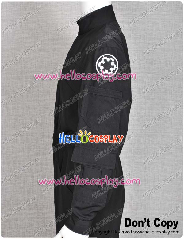 Star Wars Imperial Tie Fighter Pilot Black Flightsuit Uniform