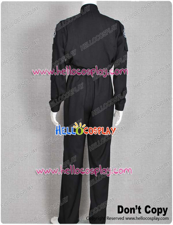 Star Wars Imperial Tie Fighter Pilot Black Flightsuit Uniform