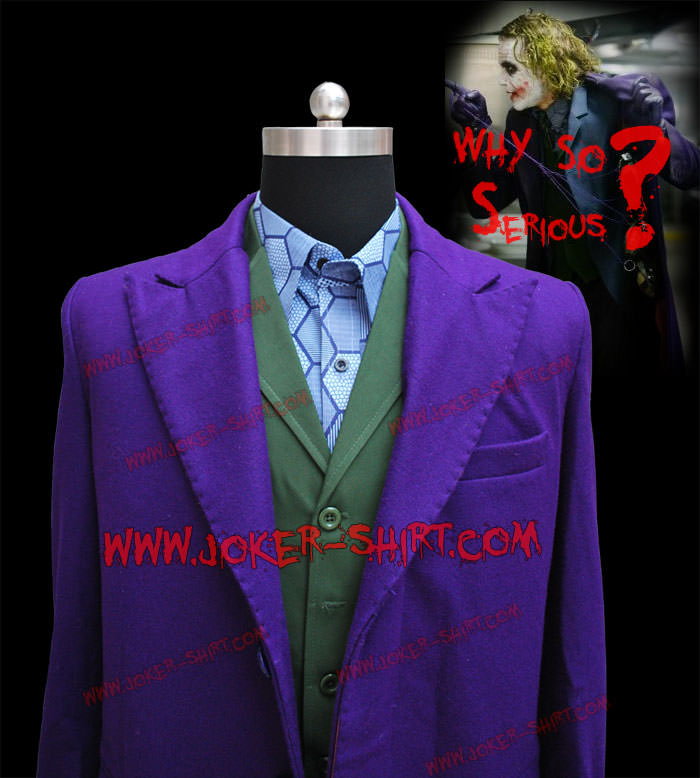 Batman Dark Knight Outfit Joker Halloween Costume : joker shirt