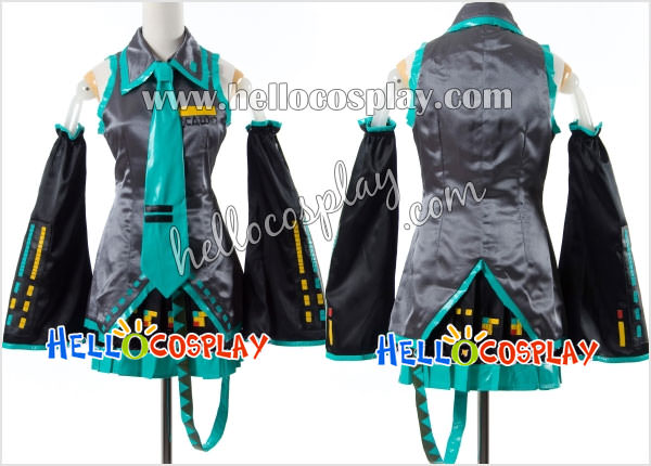 Vocaloid 2 Cosplay Hatsune Miku Black Costume