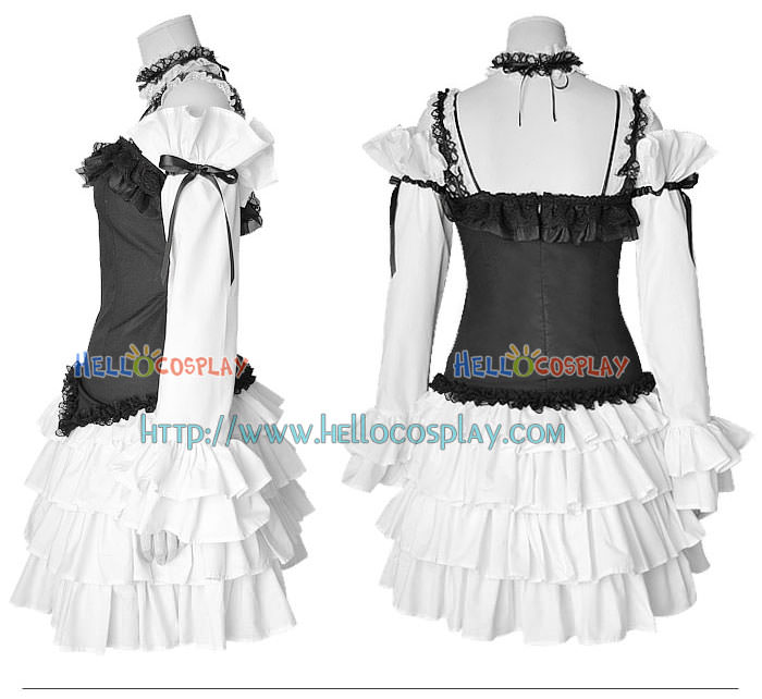 Vocaloid Cosplay Kagamine Rin Cosplay Black Dress