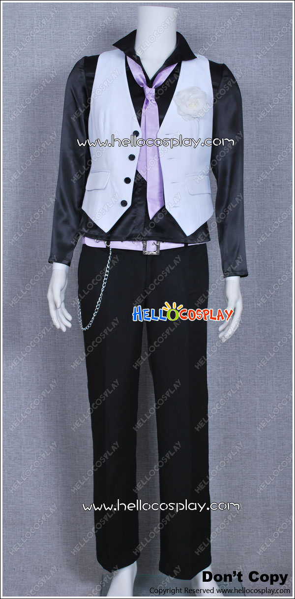 Vocaloid 2 Cosplay Just A Game White Camellia Kamui Gakupo Costume