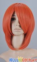 Dark Orange Short Wig Layered Cosplay Wig Dark Orange Short Wig Layered Cosplay Wig