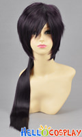Dark Purple Cosplay Short Wig With Ponytail Dark Purple Cosplay Short Wig With Ponytail