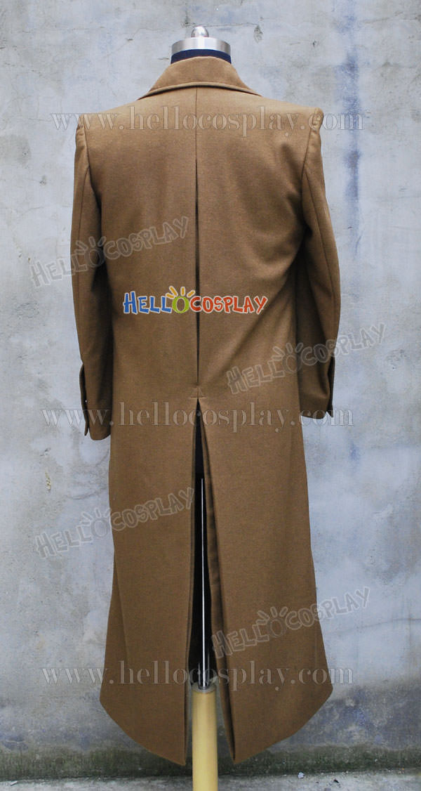 Doctor Who Brown Wool Trench Coat