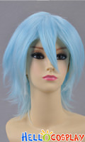 Light Blue Short Wig Layered Cosplay Wig Light Blue Short Wig Layered Cosplay Wig