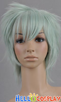 Light Green Short Wig Layered Cosplay Wig Light Green Short Wig Layered Cosplay Wig