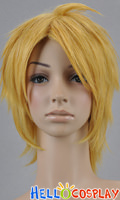Orange Golden Short Wig Layered Cosplay Wig Orange Golden Short Wig Layered Cosplay Wig