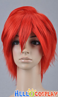 Orange Red Short Cosplay Layered Wig Orange Red Short Cosplay Layered Wig