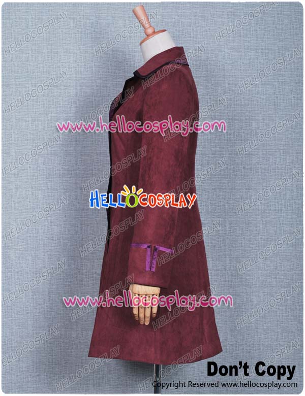 AIW Cosplay Purple Coat Blue Dress Costume