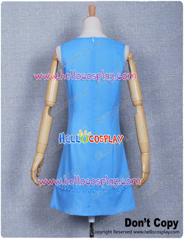 AIW Cosplay Purple Coat Blue Dress Costume