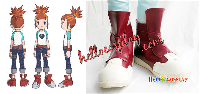 Digimon Tamers Cosplay Rika Nonaka Red Shoes