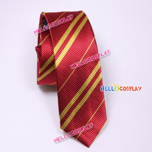 Harry Potter Gryffindor Scarlet & Gold Tie Vintage Silk