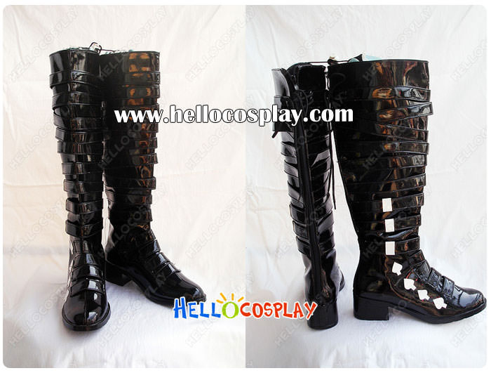 Macross Frontier Cosplay Sheryl Nome Black Boots