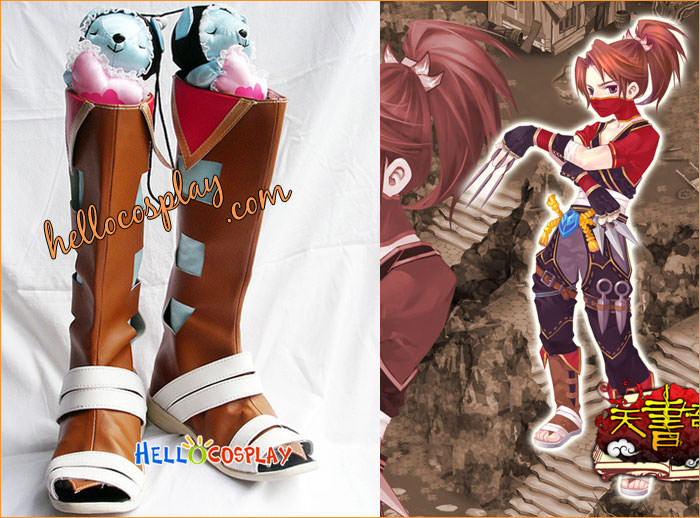 Legend of Sealed Book Cosplay Assassin Boy Boots