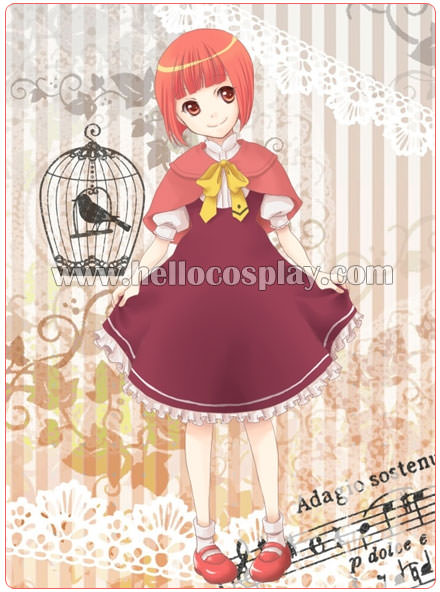 Okami-san Cosplay Ringo Akai Shoes