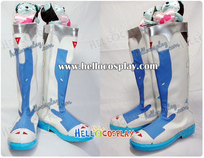 Vocaloid 2 Cosplay Project Diva 2 Ver Kaito Electronic Kitty Boots