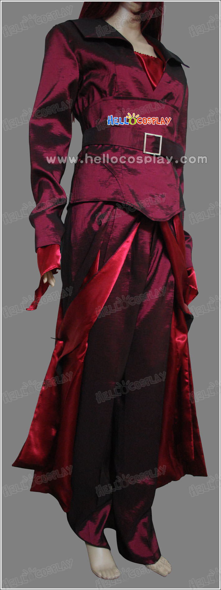 X Cosplay J Dark Red Dress Coat Uniform Costume