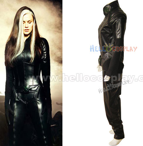 X Cosplay R Black Pleather Female Uniform Costume