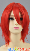 Red Short Layered Cosplay Wig Red Short Layered Cosplay Wig