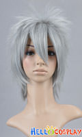 Silver Grey Cosplay Short Layered Wig Silver Grey Cosplay Short Layered Wig