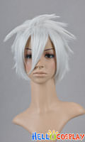 Silver White Cosplay Short Layered Wig Silver White Cosplay Short Layered Wig