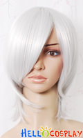 Smoke White 005 Short Cosplay Wig Smoke White 005 Short Cosplay Wig