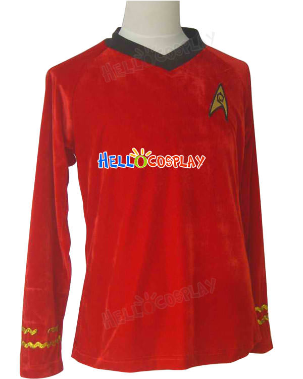 Star Trek TOS Engineering Uniform Velour Shirt
