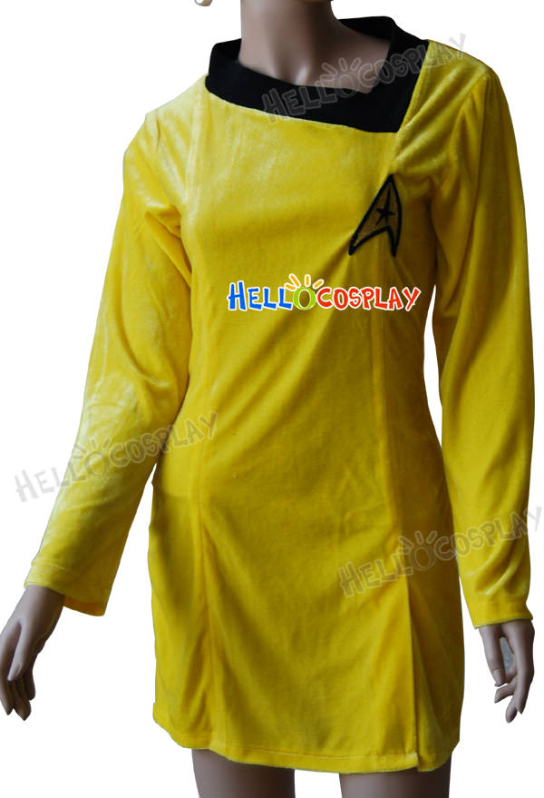Star Trek TOS Gold Uniform Costume Dress
